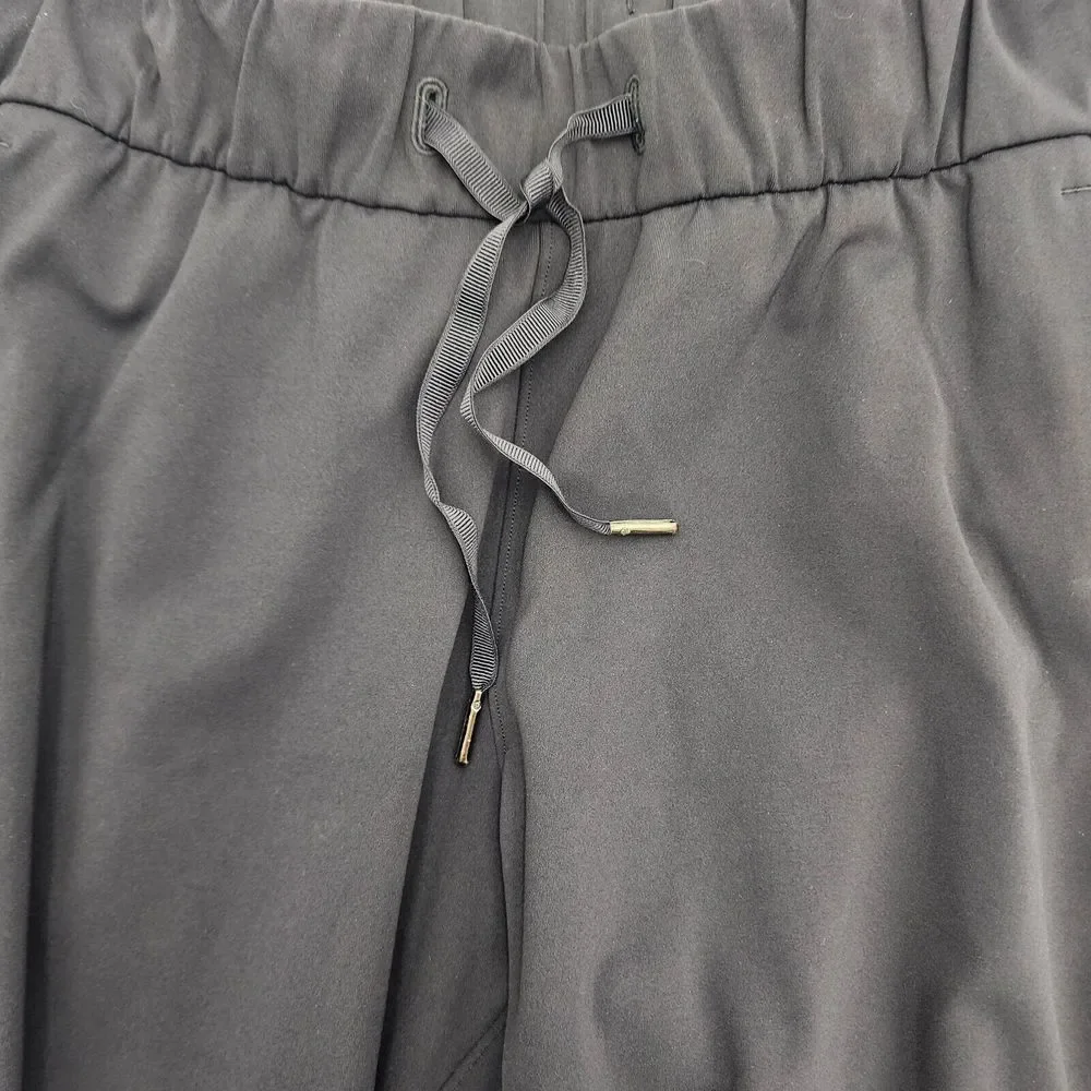 Lululemon On The Fly Pants Women‎ 6 Black Gym Yoga Ankle Stretch